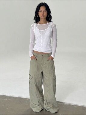 Bronze Snake Annie cargo pants, khaki, size L